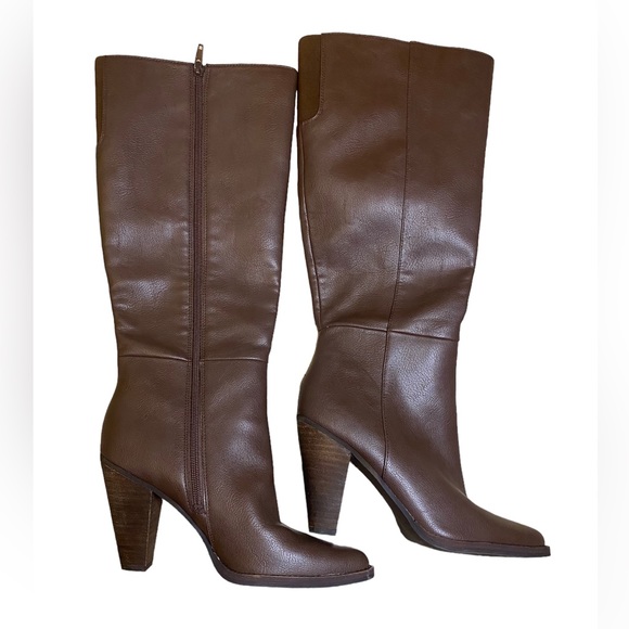 Zodiac Knee High Dion Boots, Brown, Zip up, Heeled, Size 8.5 - Picture 2 of 5